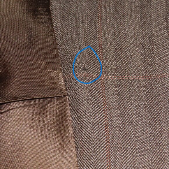 Anderson & Sheppard Savile Row Bespoke Brown Herringbone Sport Coat 42R - Picture 15 of 16